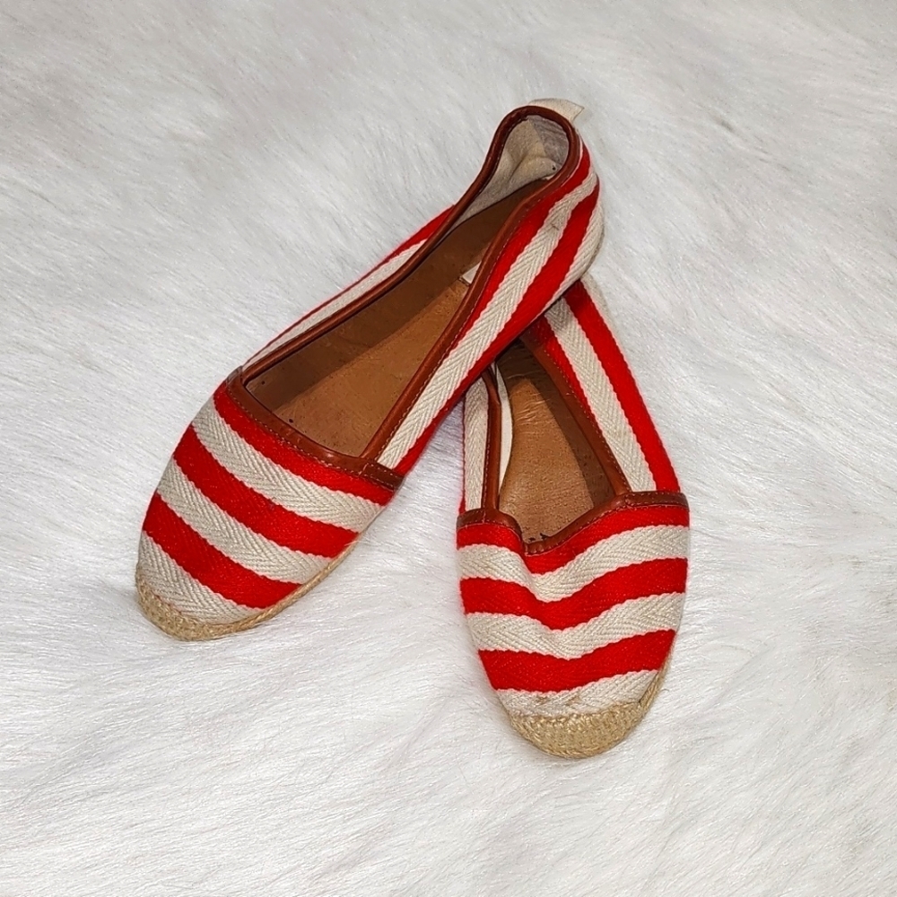 Bimba & Lola Espadrille Red Stripe Size 38